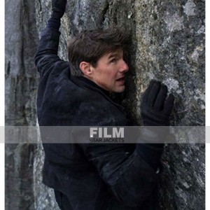 MISSION IMPOSSIBLE 6 TOM CRUISE BLACK SUEDE JACKET